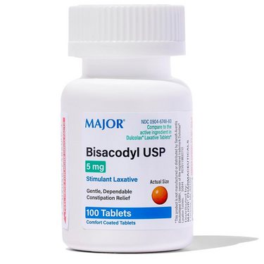 Bisacodyl Stimulant Laxative, 5mg Enteric Coated,